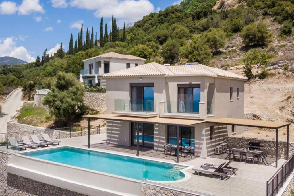 Mousata Color Villas-New Villa Green At Trapezaki With Private Pool מראה חיצוני תמונה