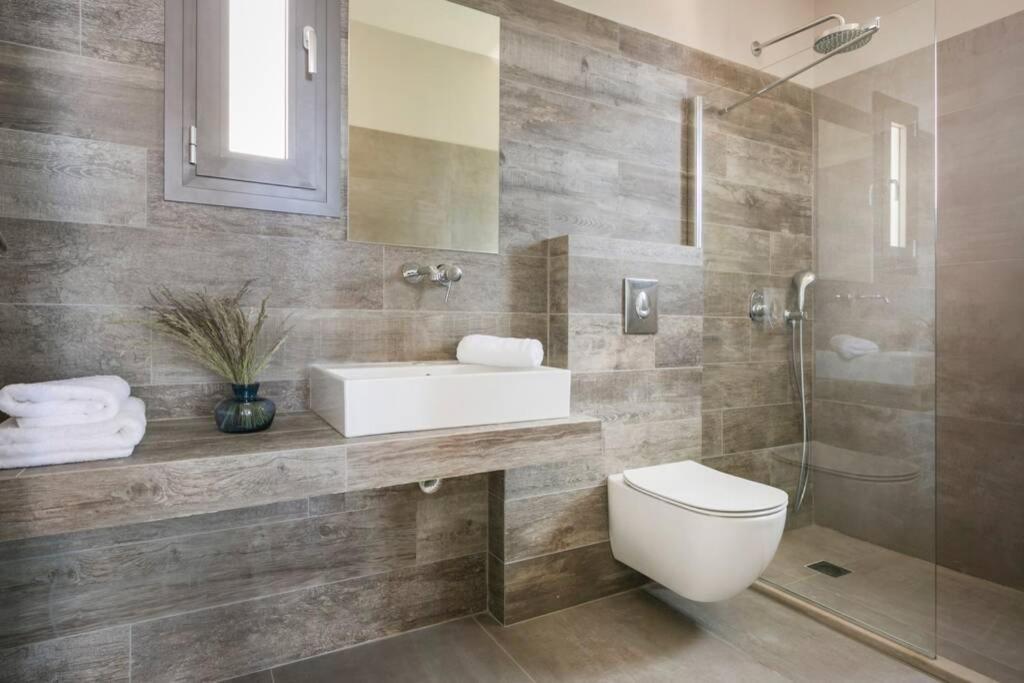 Mousata Color Villas-New Villa Green At Trapezaki With Private Pool מראה חיצוני תמונה